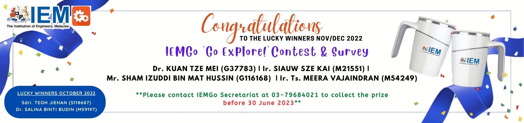 IEMGo Lucky Winner Nov/Dec 2022